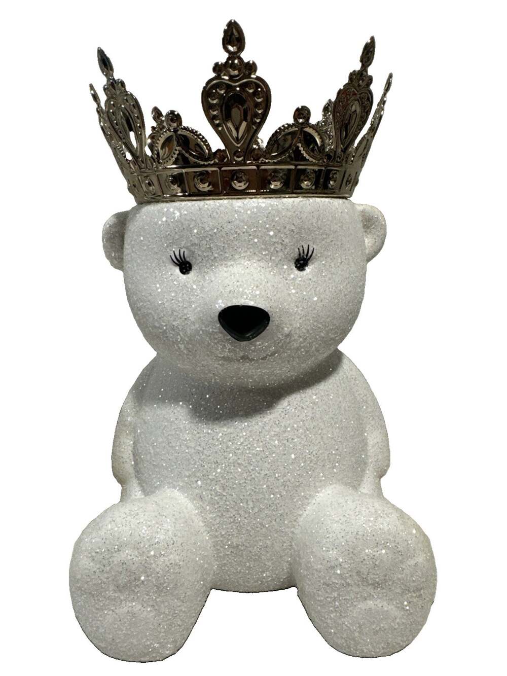 Bath and Body Works ROYAL POLAR BEAR Ceramic 3 Wick Candle Holder Pedestal NIB